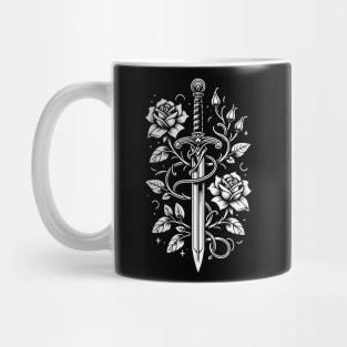 Medievalcore - Sword with Roses Mug